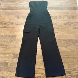 NWOT ARITZIA Wilfred Endless Strapless Black Jumpsuit 00